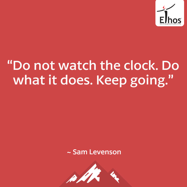 Make use of each second and don’t waste time because you’ll find that eventually you’ll be looking at the clock and stressing over it, which doesn’t produce anything.

#MondayMotivation #UseTimeWisely #EthosIndia #Ahmedabad