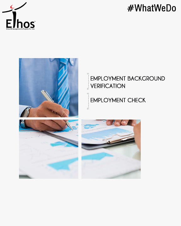 Employment check is a process to validate an applicant's previous employment details including length of employment, position, and rehire eligibility. Frequently, information supplied by job applicants is either false or inflated. Having false information, one can make an incorrect decision for the applicant's position or salary.

Ethos has strategic tie-up with cFirst, is an ISO 27001:2005 certified & NASSCOM NSR empanelled employee background Check Company. They specialize in all types of background verification for employment purposes. They cater services to many Fortune 500 companies as well as small and medium sized firms. With their distinguished management and board, matured and proven process and technology, quality of service and turn-around-time, data security processes and above all their ethical business practices – we believe, in India today, they are the best combination of 