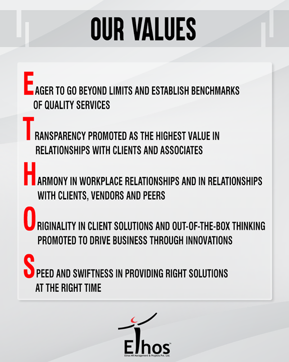 To be the catalyst of innovative change and long-term business growth for clients

#EthosIndia #Ahmedabad #EthosHR #Recruitment #Jobs #Change