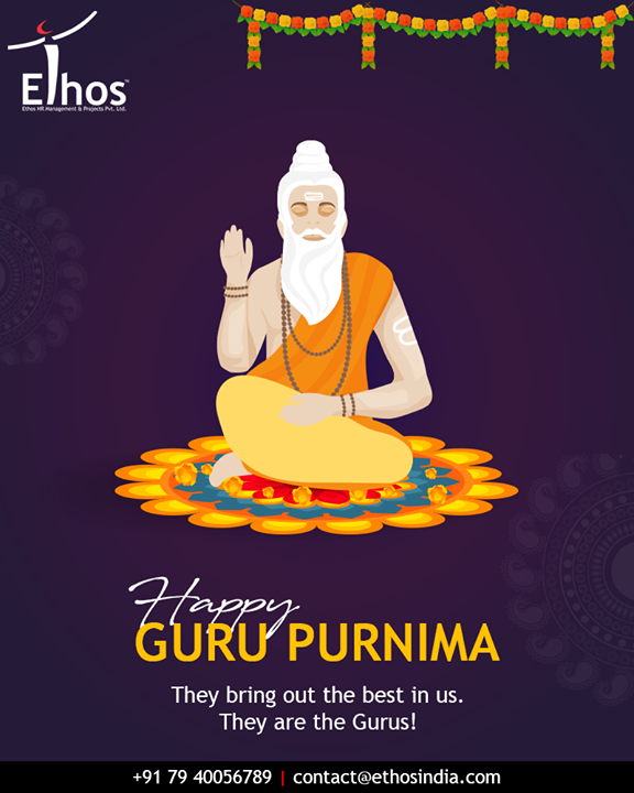 They bring out the best in us. They are the Gurus!

#GuruPurnima #GuruPurnima2018 #GuruIsABlessing #EthosIndia #Ahmedabad #EthosHR