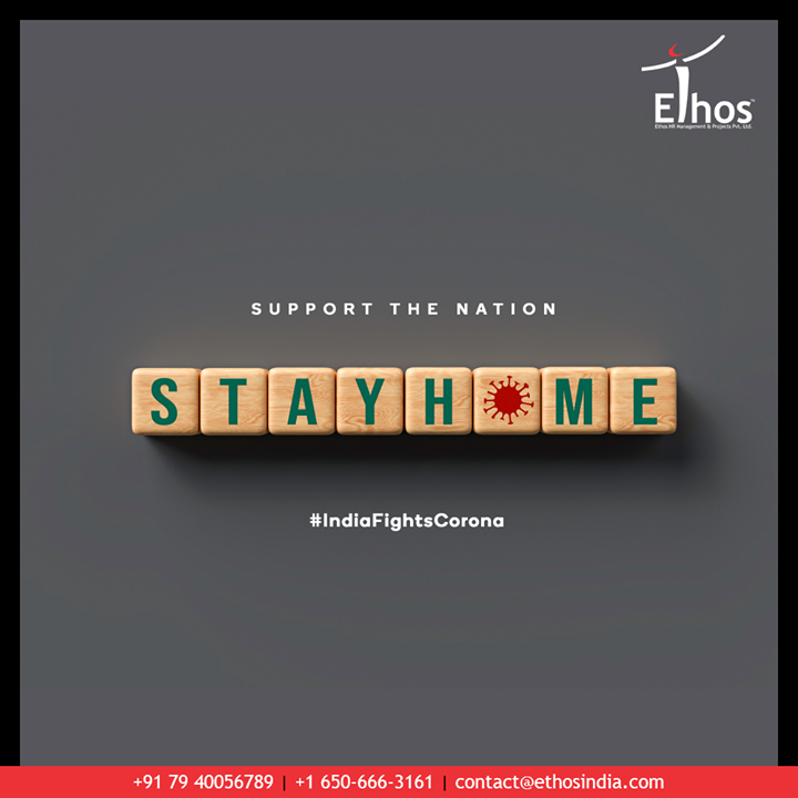 Bring a difference to the society by abiding social distancing.
Support the state & the nation by staying at home.

#CareerOpportunity #EthosIndia #Ahmedabad #EthosHR #Recruitment #CareerGuide #India
