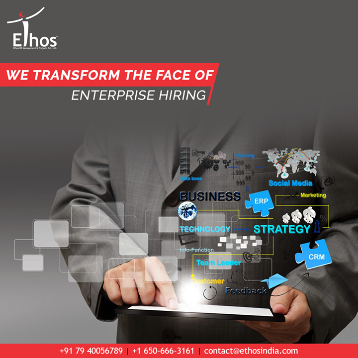 The interventions focus on creating a competitive organizational structure with departmental design definitions, Job descriptions, employee assessment, competency analysis, compensation & benefits restructuring, designing performance management systems as well as performance-linked Incentive systems.

#EthosIndia #Ahmedabad #EthosHR #Recruitment #CareerGuide #India