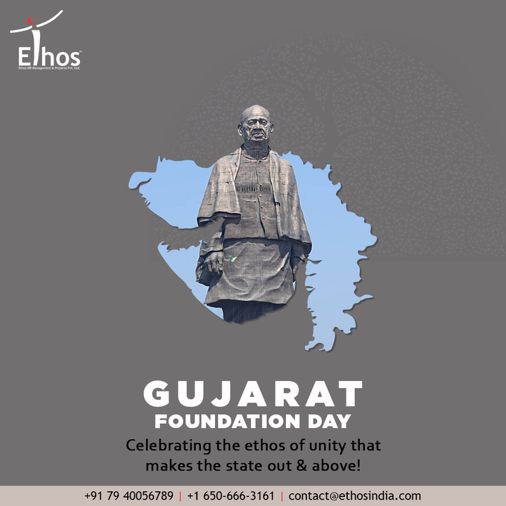 Celebrating the ethos of unity that makes the state out & above!

#GujaratDay #GujaratFoundationDay #GujaratDay2021 #EthosIndia #Ahmedabad #EthosHR #Ethos #HR #Recruitment #CareerGuide #India