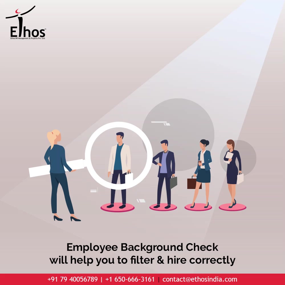 Have you heard of employee background check and its benefits?
Too many candidates will apply for one job position; but it is employee Background Check that will help you to filter & hire correctly.

#EmployeeBackgroundCheck #JobRecruitment #EmployeeHiring #CareerCounselling #OurServices #CareerOpportunity #EthosIndia #Ahmedabad #EthosHR #Ethos #HR #Recruitment #CareerGuide #India