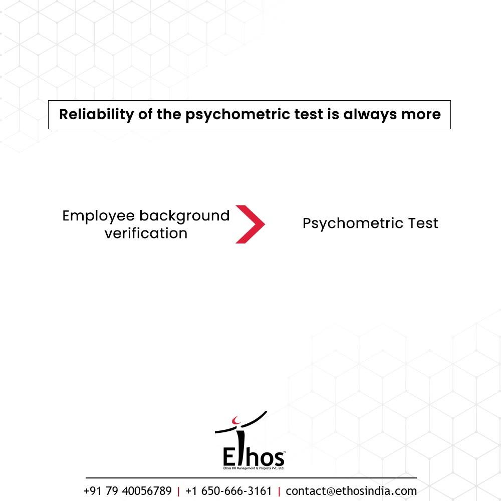 The number and percentage of people relying on Psychometric Test is gradually increasing over the period of time. Even the top-notch companies and the small-sized organizations are making use of psychometric tests to get valuable insights about the personal traits of the job applicants. 
The tests are developed according to a scientific method and are designed to be objective and unbiased.

When the nation is working progressively on the wheels of progression, why just depend on intuitions and basic interviews?
Recognize & acknowledge the value addition of psychometric test!

#CareerCounselling #OurServices #CareerOpportunity #EthosIndia #Ahmedabad #EthosHR #Ethos #HR #Recruitment #CareerGuide #India