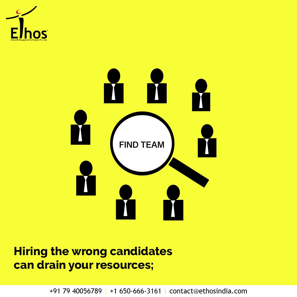 Hiring the wrong candidates can drain your resources and distract your enterprise from the road to success.

So what you need to do is hire the best of the best candidates.

Get in touch with us for all your employee background verification related queries.

#JobRecruitment #EmployeeHiring #CareerCounselling #CareerGuidance #OurServices #CareerOpportunity #EthosIndia #Ahmedabad #EthosHR #Ethos #HR #Recruitment #CareerGuide #India
