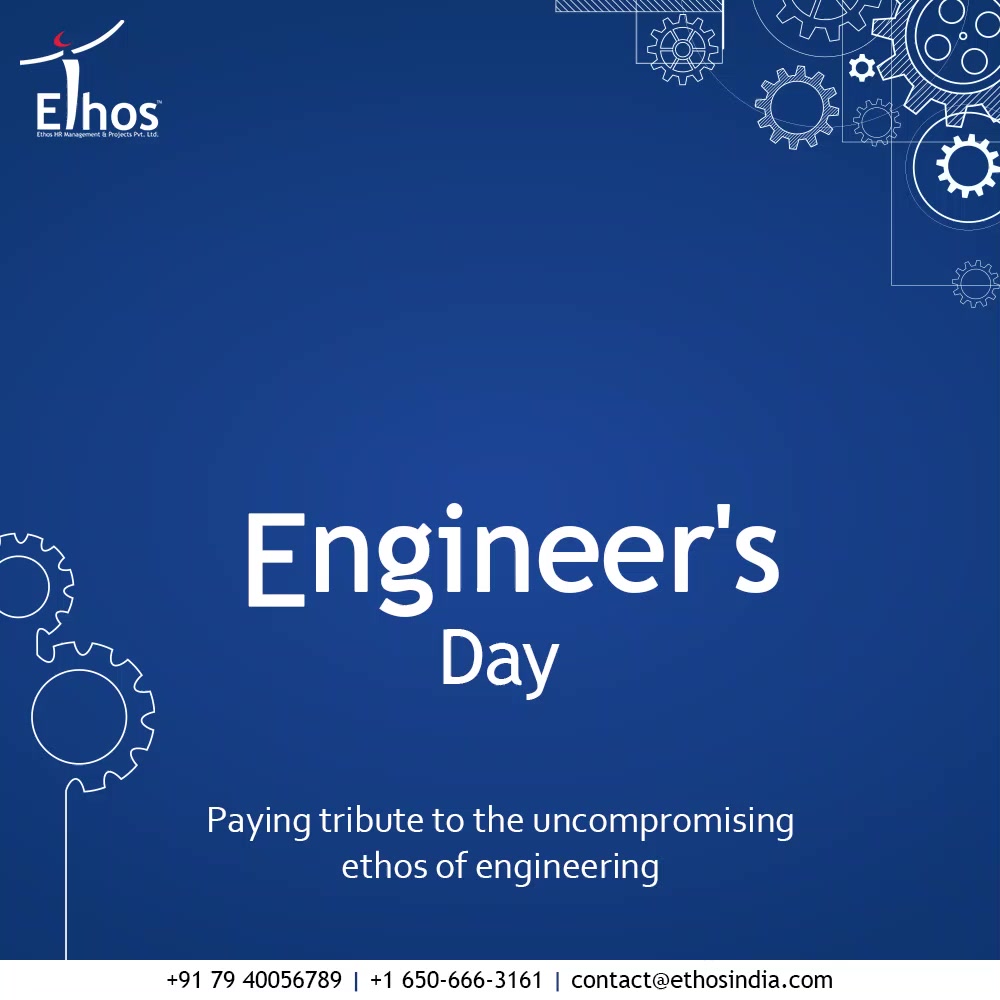 Paying tribute to the uncompromising ethos of engineering

#HappyEngineersDay #EngineersDay #EngineersDay2021  #EthosIndia #Ahmedabad #EthosHR #Ethos #HR #Recruitment #CareerGuide #India