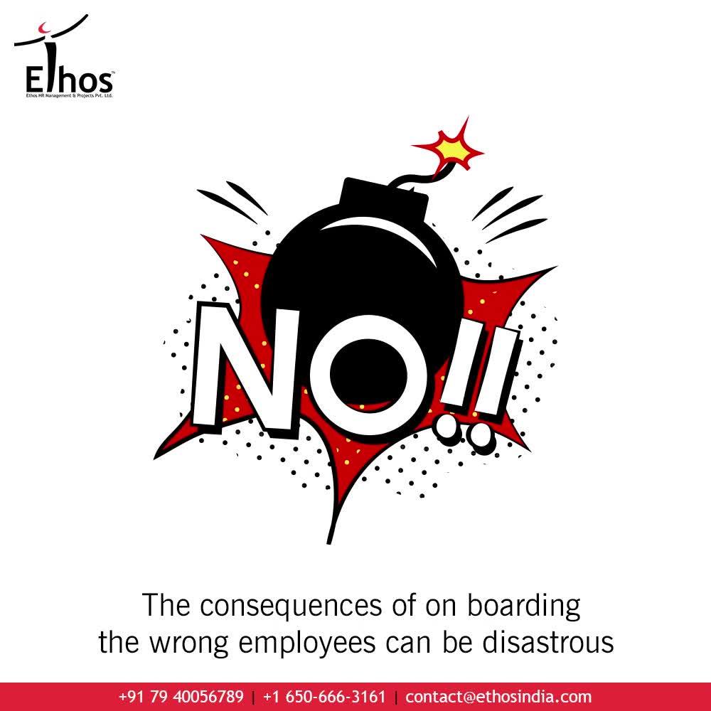 #DidYouKnow?
The consequences of on boarding the wrong employees can be disastrous. A small mistake can bring a big downfall to an entire enterprise. One wrong employee can trigger the hostilities and make the entire environment  bitter.

So stop taking chances; prevent your organization from the consequences of wrong hiring and recruit only the right candidates with Psychometric Testing.

#CareerCounselling #OurServices #CareerOpportunity #EthosIndia #Ahmedabad #EthosHR #Ethos #HR #Recruitment #CareerGuide #India
