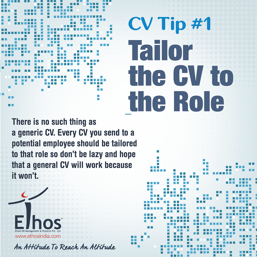 #CVTip
There is no generic CV. Each CV should be tailored to the role you're applying for.
#jobs #jobsearch #EthosHR http://t.co/Oiiarwn9dc