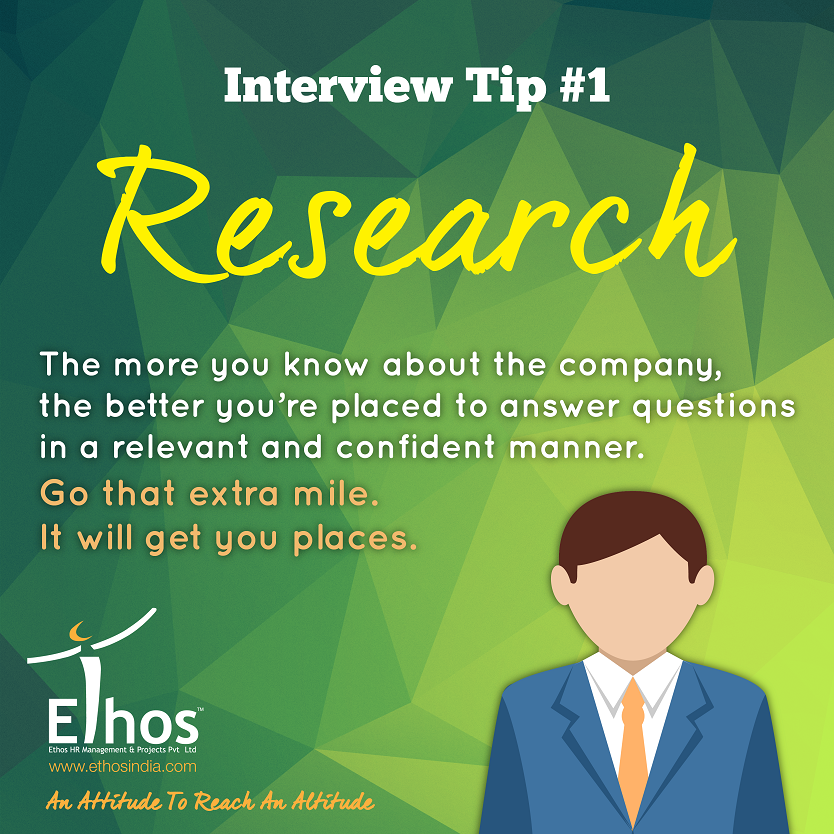 Ethos India,  InterviewTip1, EthosHR, jobs, interviewtips